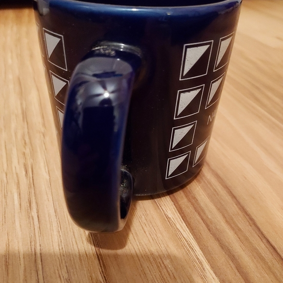Vintage Nabisco Biscuit Company Logo Coffee Mug Cup Dark Cobalt Blue - Picture 4 of 7